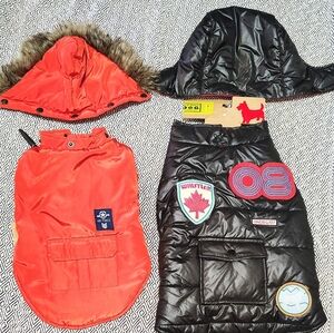 OLD NAVY RARE  WHISTLER PUFFER & BEACH HOLIC  DETACHABLE HOODS BOTH NWT LOT